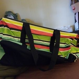 31 rainbow stripe utility tote